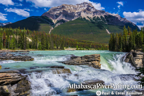 Athabasca River Rafting - Athabasca Falls
