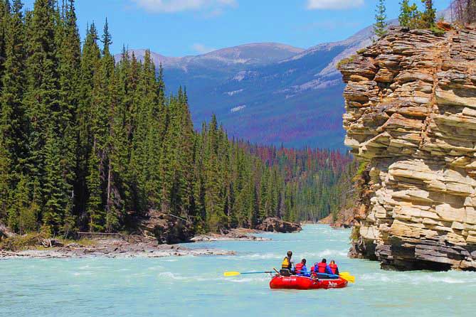 Jasper Family Rafting Athabasca Canyon Run